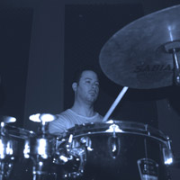 David Evans, drummer in Vancouver instrumental prog-rock band Set Phasers To Prog!