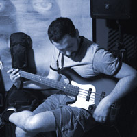Shawn Moran, bassist in Vancouver instrumental prog-rock band Set Phasers To Prog!